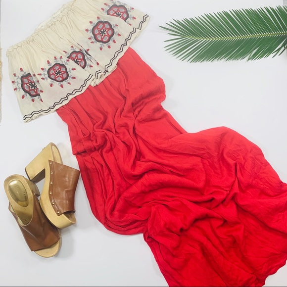 Judith March | Red Maxi Ruffle Bodice & Embro - Picture 3 of 6